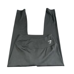 UEC GYMSHARK JET BLACK VENEE VELVETY SOFT LEGGINGS SZ S